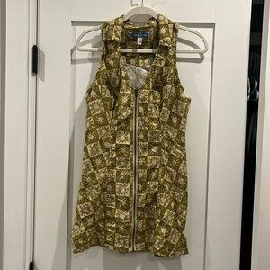 Urban Outfitters Freya Linen Collared Mini Dress